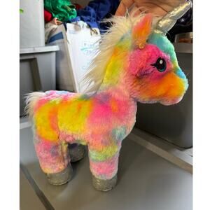 Build a Bear Rainbow Unicorn Plush Stuffed
